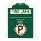 Signmission Fire Lane No Parking $250 Fine W/ No Parking Heavy-Gauge Aluminum Sign, 24" x 18", G-1824-24014 A-DES-G-1824-24014 - alternate 1